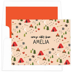 Sweet Camp Icons Folded Note Cards